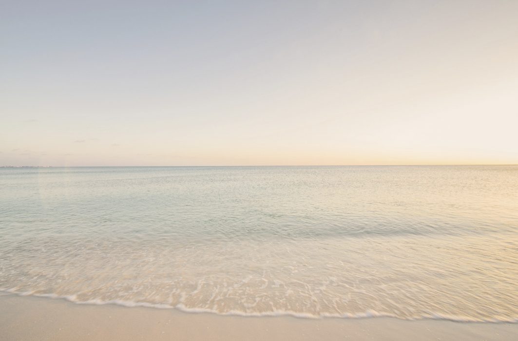 Calm shoreline at first light